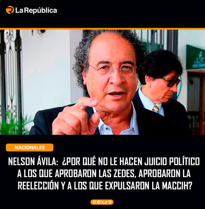 NELSON ÁVILA:  ¿POR QUÉ NO LE HACEN JUICIO POLÍTICO  A LOS QE APROBARON LAS ZEDES, APROBARON LA  REELECCIÓN Y A LOS QUE EXPULSARON LA MACCIH - Cover Image